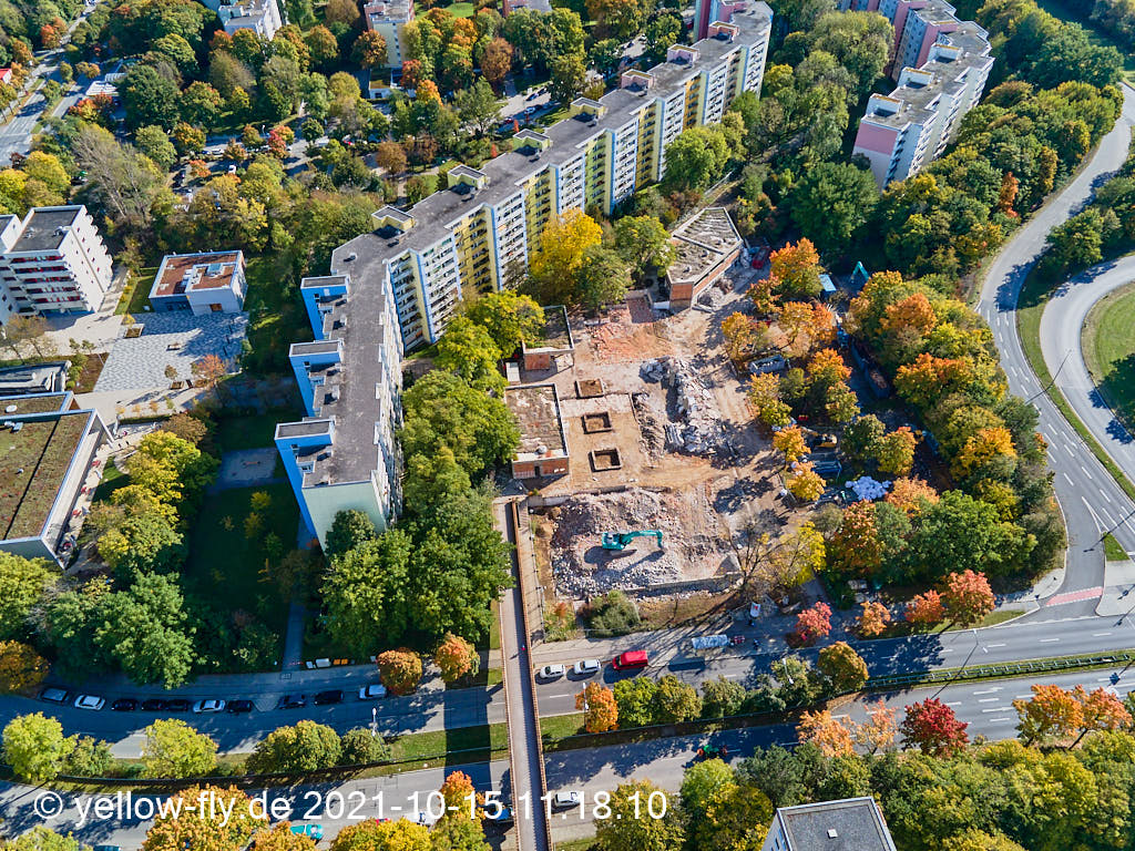 15.10.2021 - Luftbilder vom Abriss unseres Quiddezentrums